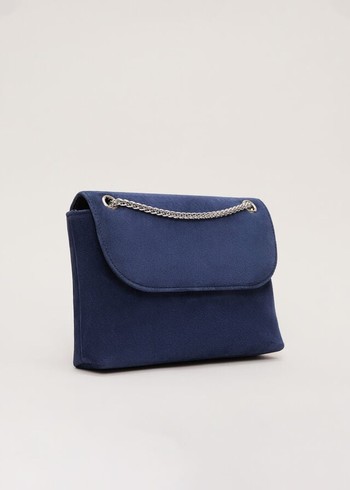 Phase Eight Navy Suede Bags Navy Canada | ZEMVRN-479